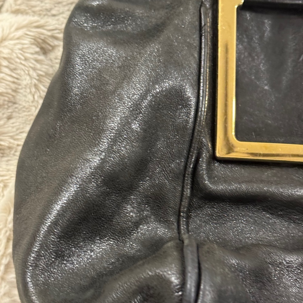 🖤 Authentic Chloé Ethel Black Leather Satchel – Project / Repair - Picture 7 of 16